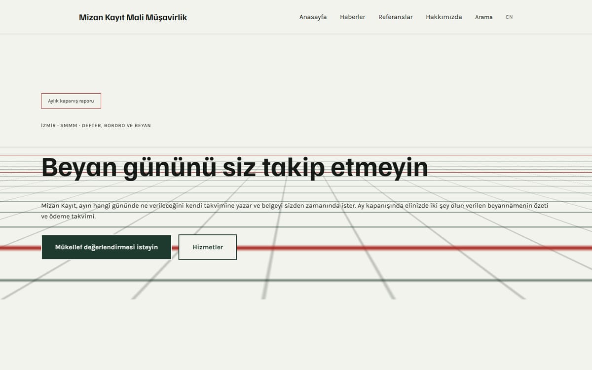Kodluxe Muhasebe V1 teması — canlı demo görünümü