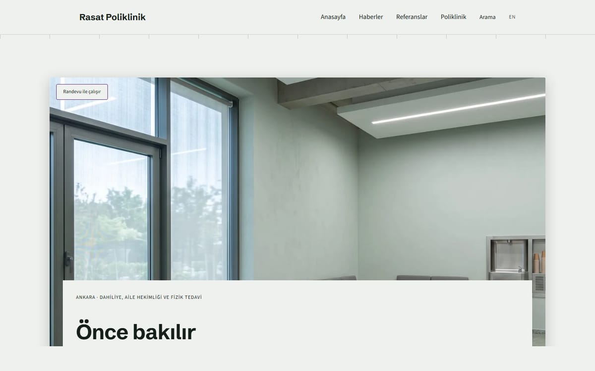 Kodluxe Sağlık V1 teması — canlı demo görünümü